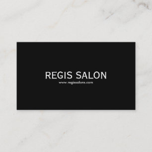 Regis-SALON, www.regissalons.com Visitenkarte