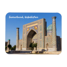 Registan-Platz bei Sonnenuntergang - Samarkand, Us