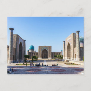 Registan-Platz - Samarkand, Usbekistan, Asien Postkarte