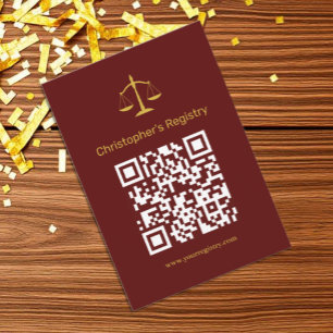 Register der juristischen Abschlüsse Begleitkarte