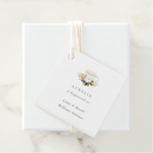 Register für Vintages Teacup Floral Tee Party Geschenkanhänger