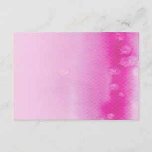 REGISTER-KARTE:: ombre Aquarell fuschia Rosa Begleitkarte