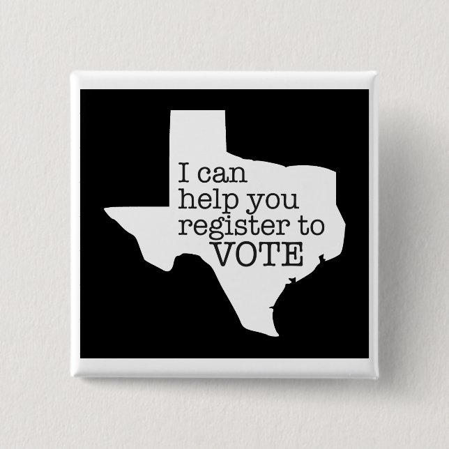 Register-Texas-Wählerknopf Button (Vorderseite)
