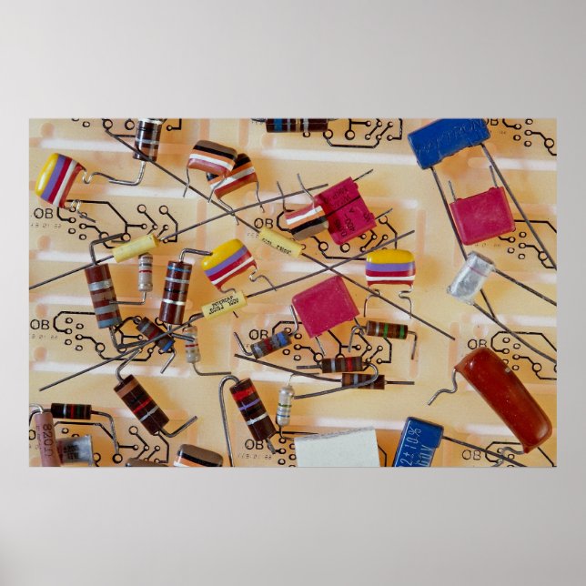 Register und Kondensatoren Poster (Vorne)