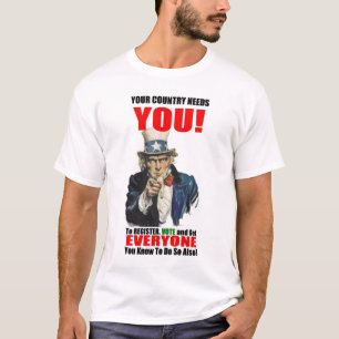 Register zu Abstimmung, 2008 T-Shirt