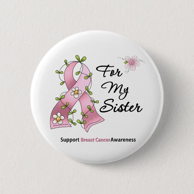 Register zur Unterstützung von Brustkrebs Button (Vorderseite)