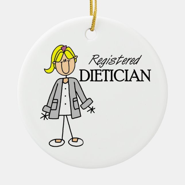 Registered Dietician Keramik Ornament (Vorne)