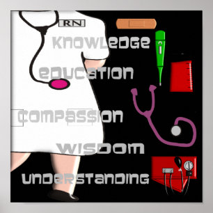 Registered Nurse ARt Poster -
