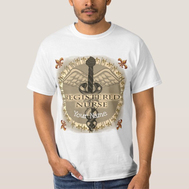 Registered Nurse Caduceus T-Shirt (Vorderseite)
