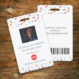 Registered Nurse Employee Foto Identification Ausweis