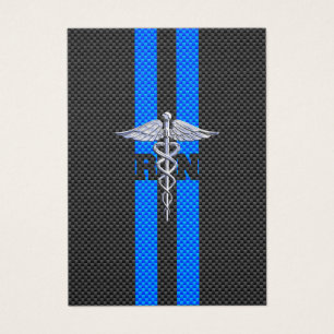 Registered Nurse RN Caduceus Carbon Fibre Decor