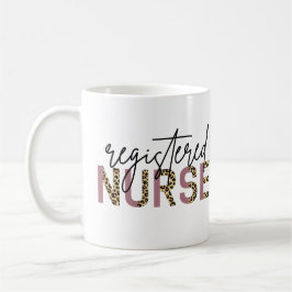 Registered Nurse RN Cheetah Nurse Appreciation Kaffeetasse