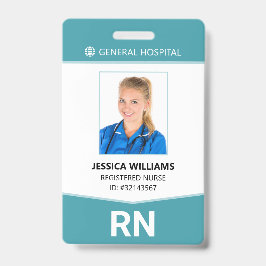 Registered Nurse RN Employee ID Abzeichen Ausweis