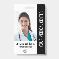 Registered Nurse RN Employee ID Black