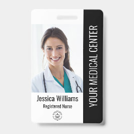 Registered Nurse RN Employee ID Black Ausweis