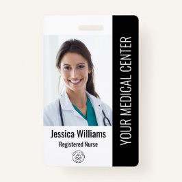 Registered Nurse RN Employee ID Black Ausweis