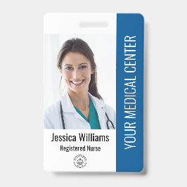 Registered Nurse RN Employee ID Blue Ausweis