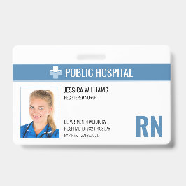 Registered Nurse RN Hospital Employee ID Ausweis