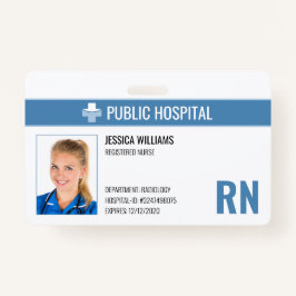 Registered Nurse RN Hospital Employee ID Ausweis