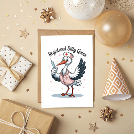 Registered Silly Goose Greeting Card Karte