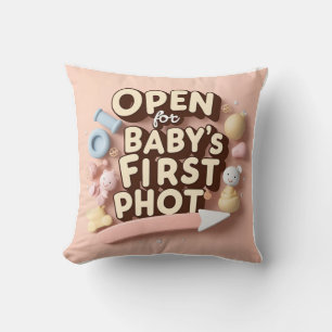 Registerkarte "Erstes Foto" des Babys: Arrow-Power Kissen