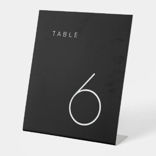 Registerkarte "Modern Minimalistisch Black and Whi Sockelschild