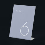 Registerkarte "Modernes Minimalistisches Lavendel  Sockelschild<br><div class="desc">Diese moderne Minimalistische Tischnummer ist ideal für Hochzeitsfeiern,  Tischnummern oder Tischnummern Party Bedürfnisse! Vollständig anpassbar!</div>