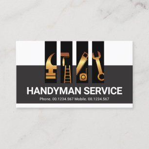 Registerkarte "Special Layers Gold Handyman Tools" Visitenkarte
