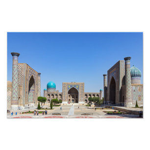 Registerplatz - Samarkand, Usbekistan, Asien Fotodruck