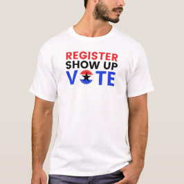 Registrieren Sie die Abstimmung anzeigen 2024 USA T-Shirt