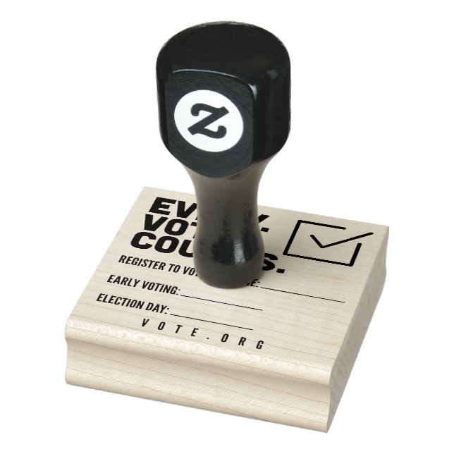 Registrieren Sie sich bei der Abstimmung über die  Gummistempel (Stempel)