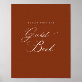 Registrieren Sie unser Gästebuch Empfang Table Sig