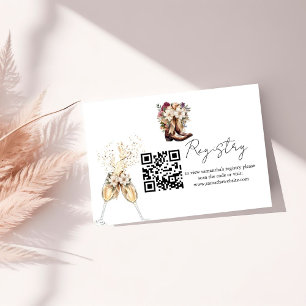 Registrieren von Brautpartys und Blasen Begleitkarte