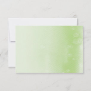 REGISTRIERKARTE :: ombre watercolor apfelgrün Einladung