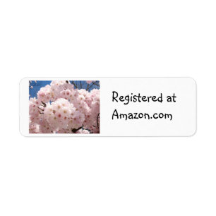 Registriert an den Amazon.com-Aufkleber-Geschenken