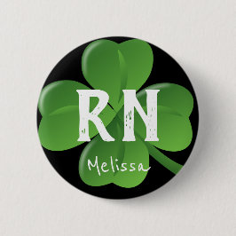 Registriert Krankenpfleger St Patricks Day Lucky K Button