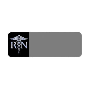 Registriert Krankenschwester RN Silver Caduceus au