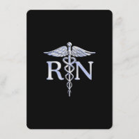 Registriert Krankenschwester RN Silver Caduceus au