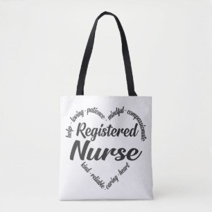 Registriert Nurse Heart Word Cloud