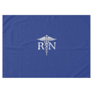 Registriert Nurse RN Caduceus Design Tischdecke
