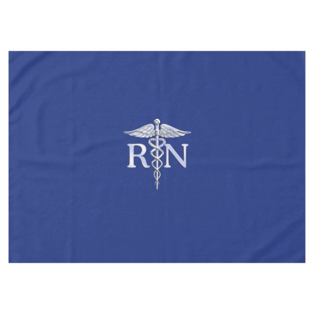 Registriert Nurse RN Caduceus Design Tischdecke (Vorderseite (Horizontal))
