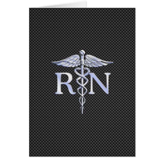 Registriert Nurse RN Caduceus Snakes (Vorne)