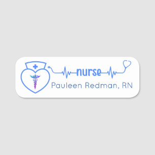 Registriert Nurse RN Name Abzeichen Navy Blue Mode Namensschild