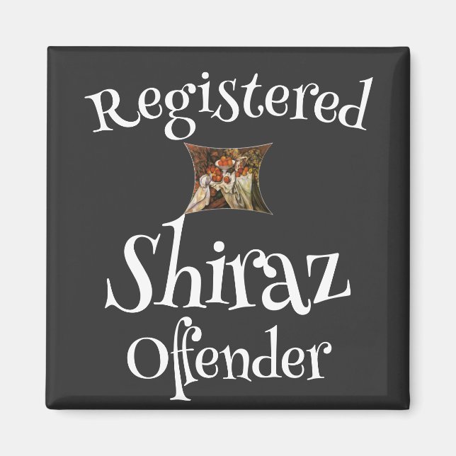 Registriert Shiraz-Straftäter Magnet (Vorne)