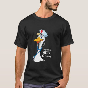 Registrierte Alberne-Gans-Krankenschwester T-Shirt