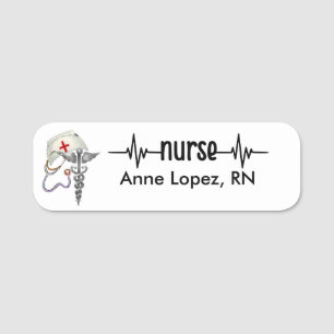 Registrierte Krankenschwester RN Abzeichen Black M Namensschild