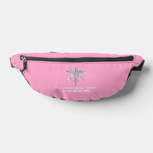 Registrierte Krankenschwester RN Caduceus mit Text Bauchtasche (Ablage )