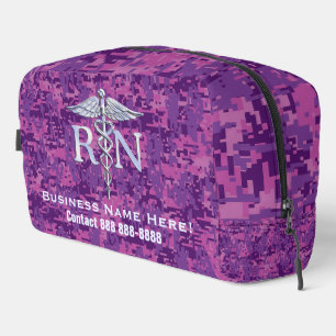 Registrierte Krankenschwester RN Caduceus mit Text Waschbeutel
