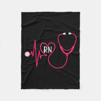 Registrierte Krankenschwester Rn Herzschlag Ekg St Fleecedecke