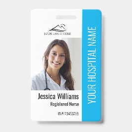 Registrierte Krankenschwester RN Medical Blue Foto Ausweis